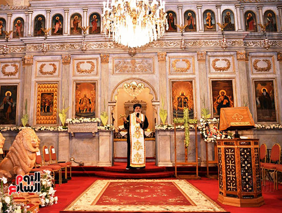 البابا بالكنيسة المرقصية بالاسكندرية