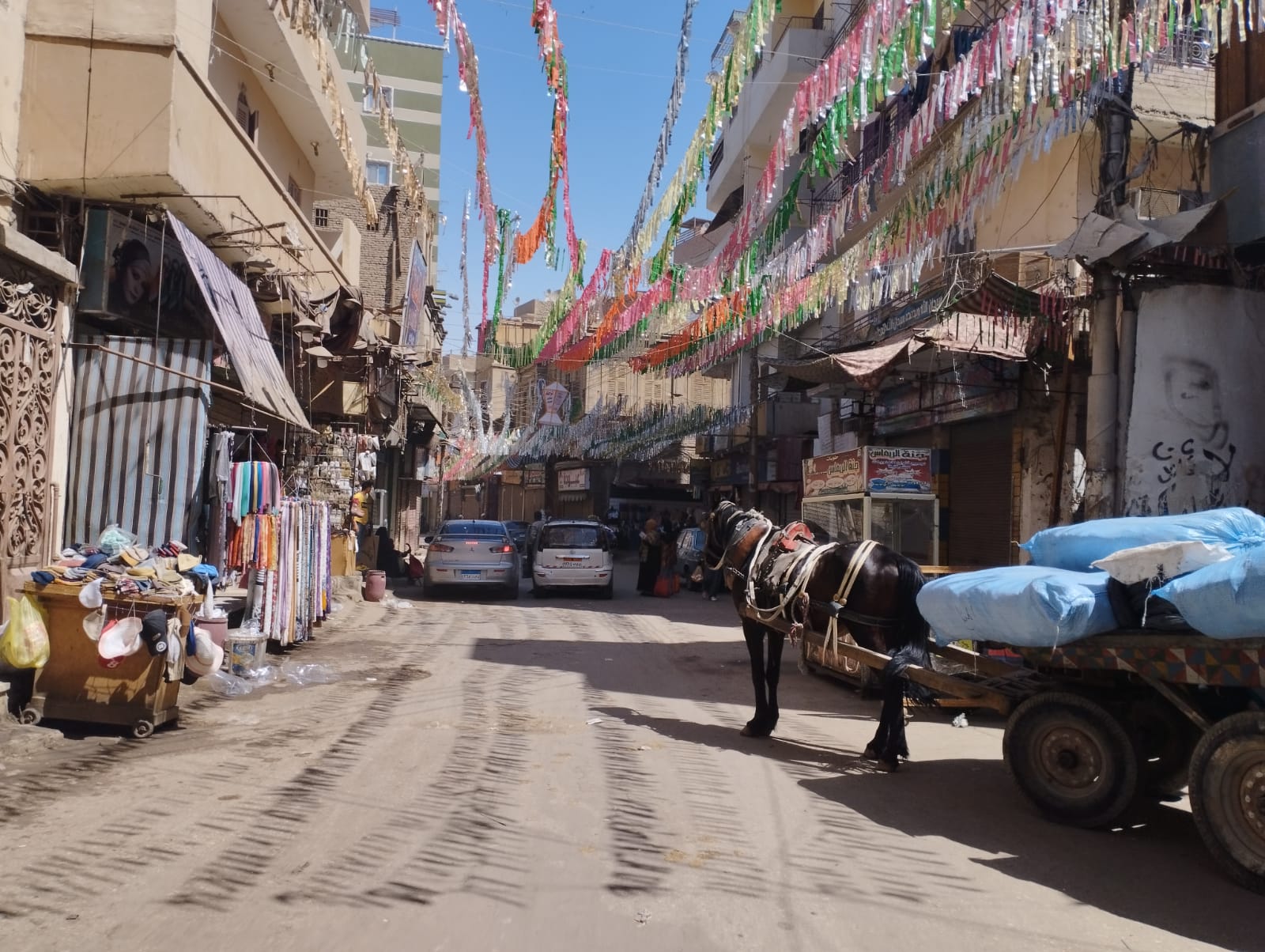  شوارع المنيا شكل تانى فى أول أيام الشهر الكريم (2)