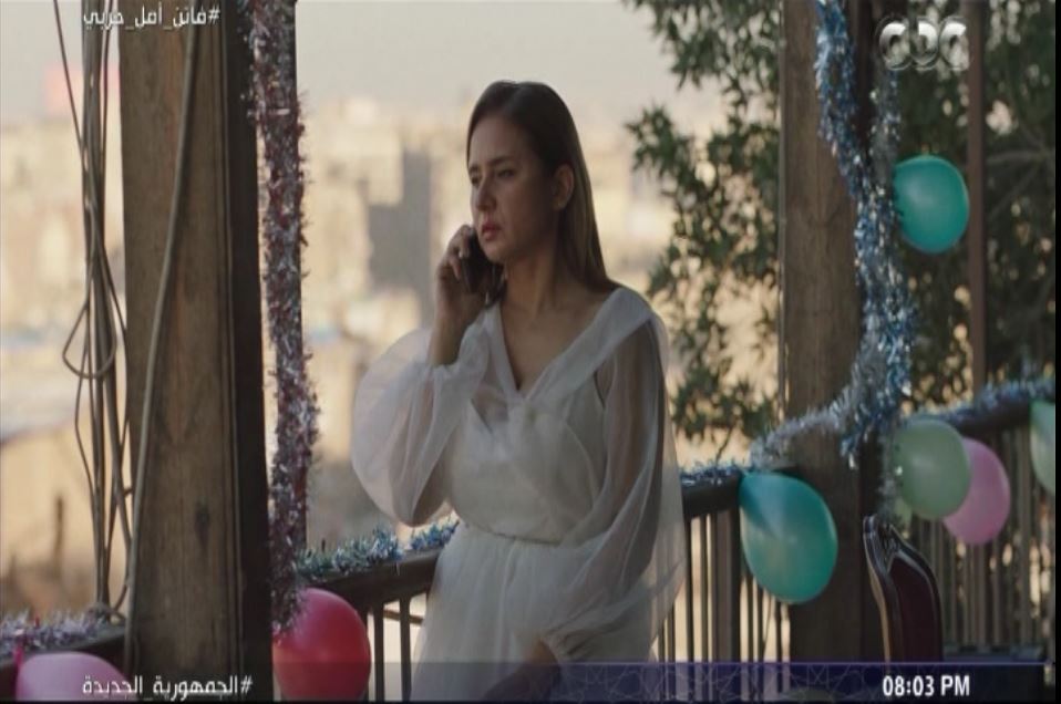 نيللى كريم بفستان زفاف من مسلسل فاتن امل حربى الحلقة 1