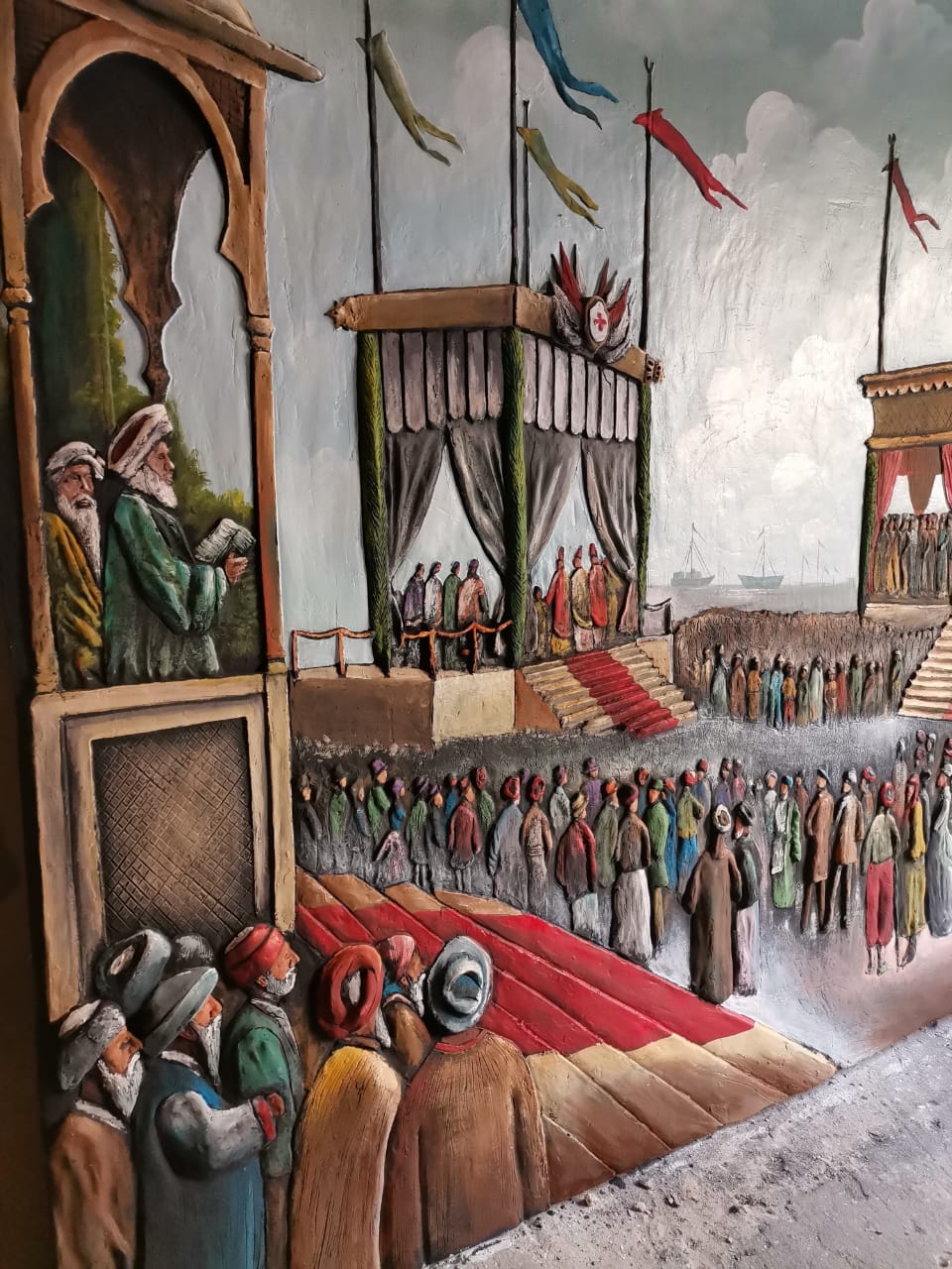رسومات الجداريات بمدخل بورسعيد الجنوبى