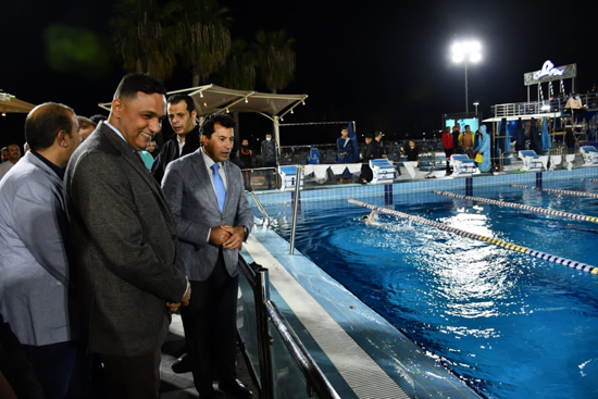 وزير الشباب والرياضة يتفقد نادى الحوار الرياضي في مستهل زيارته للدقهلية (8)