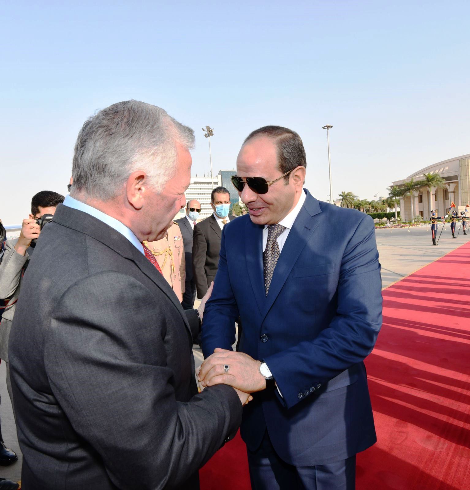 الرئيس السيسى والعاهل الأردنى وولى عهد أبو ظبى (3)
