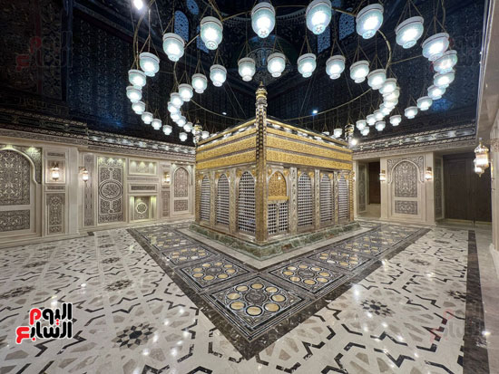 الرئيس السيسي يفتتح مسجد الحسين بعد التطوير (19)