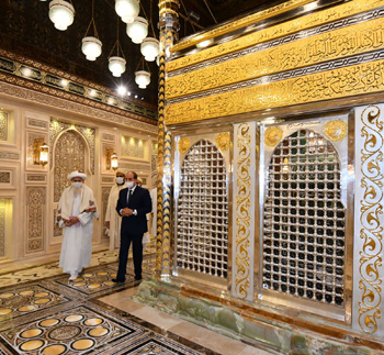 الرئيس السيسى يفتتح مسجد سيدنا الحسين بعد تجديده (11)