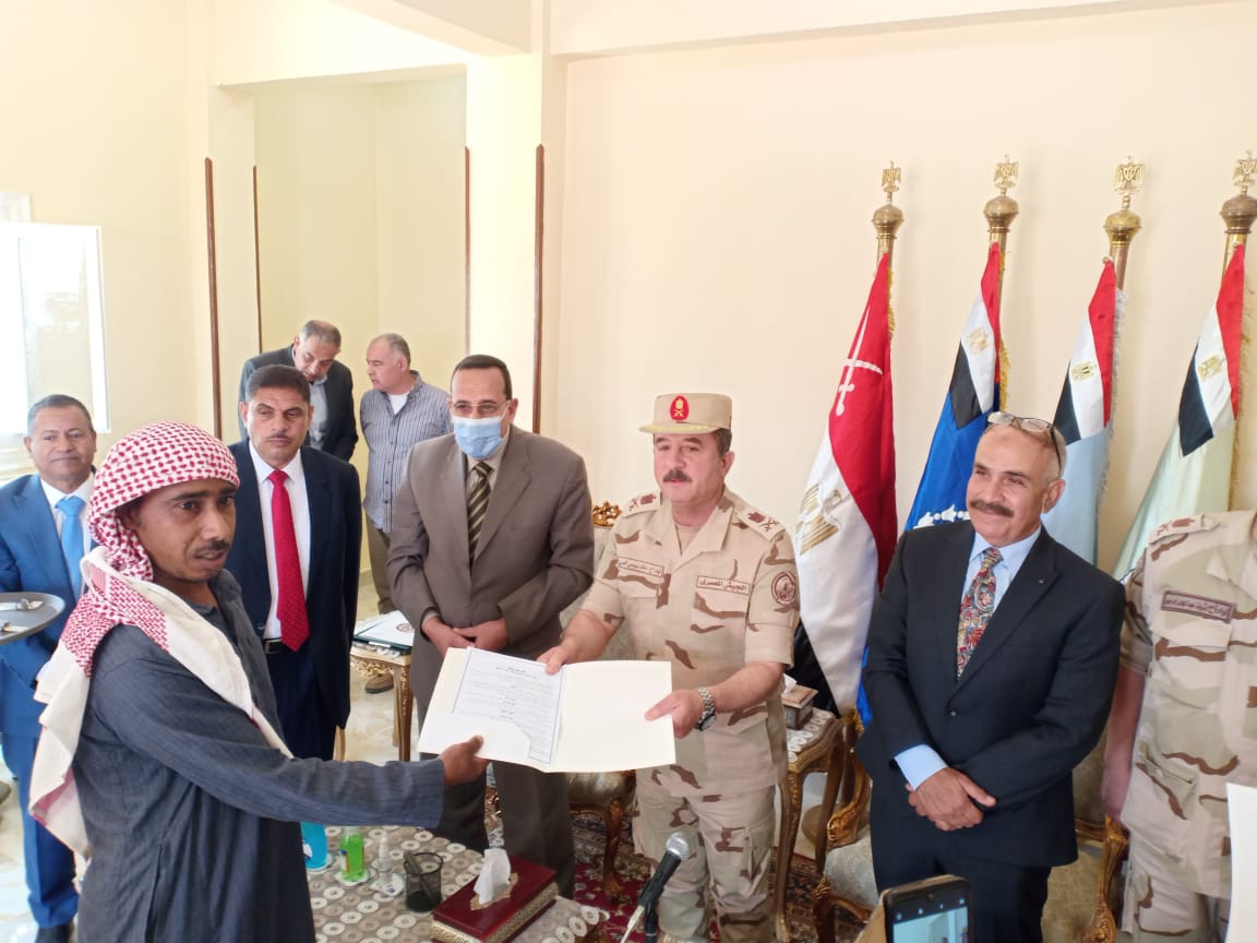 القوات المسلحة تفتتح تجمع تنموى جديد بمحافظة شمال سيناء (3)