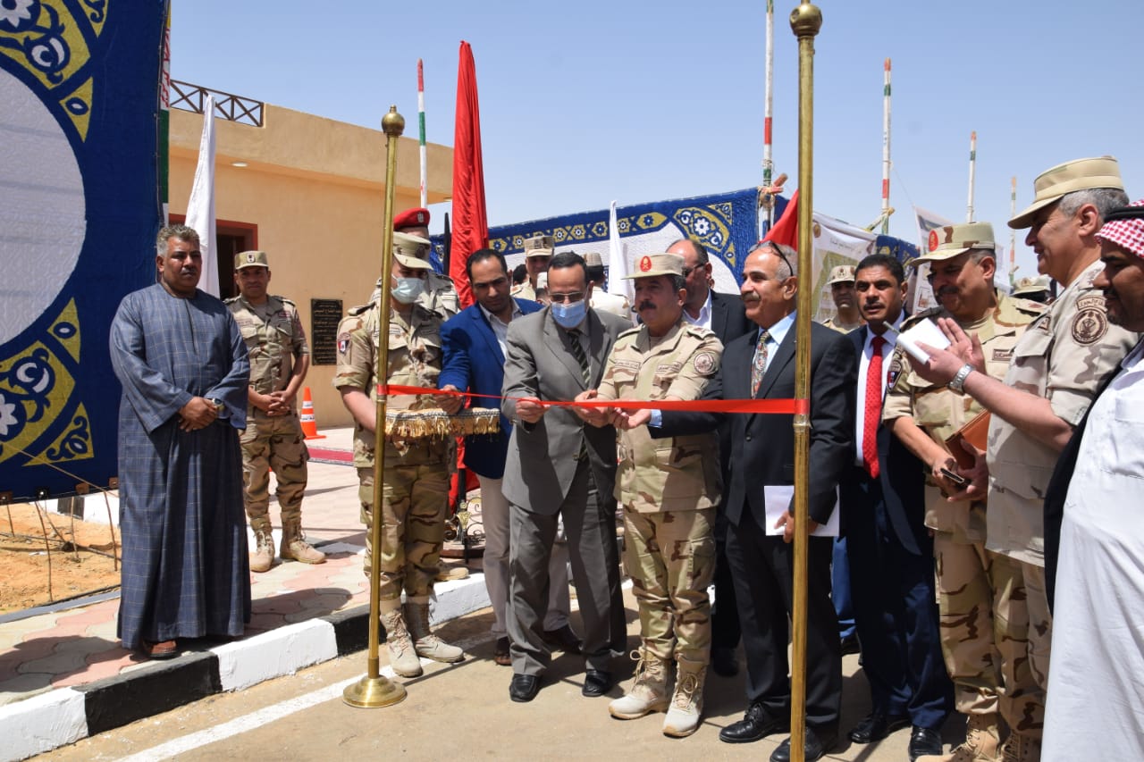 القوات المسلحة تفتتح تجمع تنموى جديد بمحافظة شمال سيناء (1)