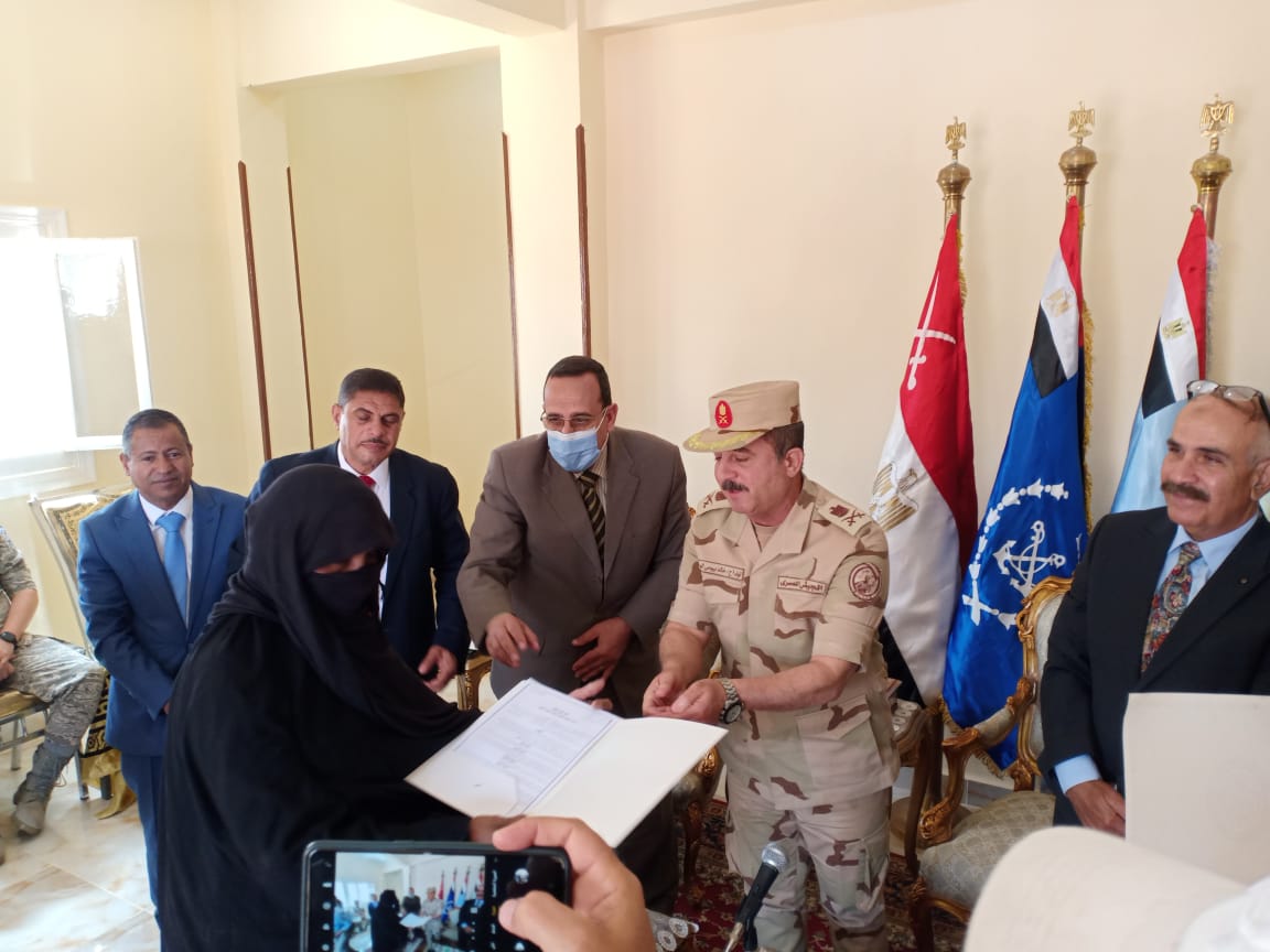القوات المسلحة تفتتح تجمع تنموى جديد بمحافظة شمال سيناء (2)