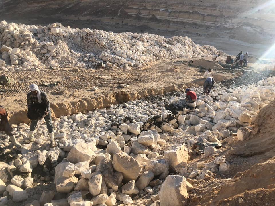 من مراحل انشاء السد