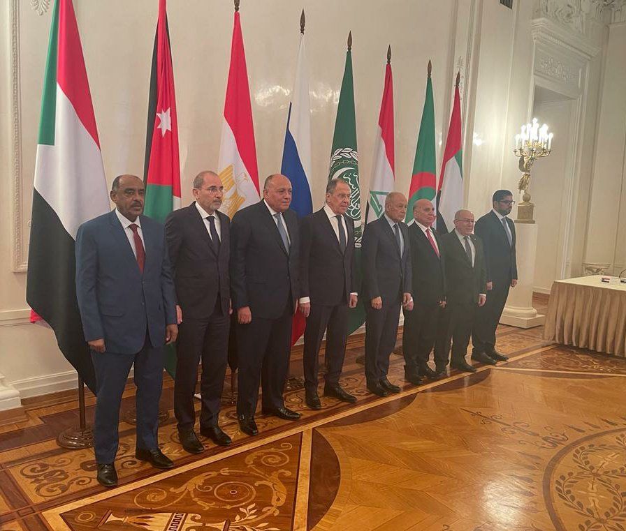 مجموعة الاتصال الوزارية العربية مع وزير الخارجية الروسى