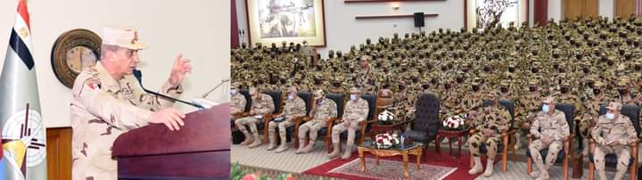 وزير الدفاع يلتقى مقاتلي قوات الصاعقة (1)