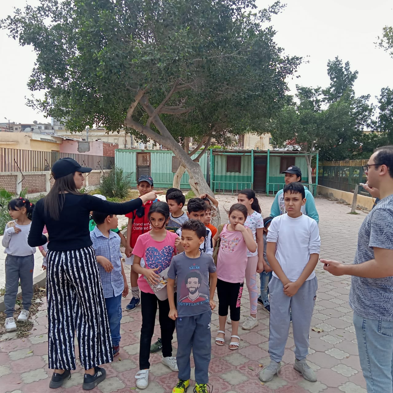 سعادة الاطفال بزيارتهم حديقة الحيوان بكفر الشيخ