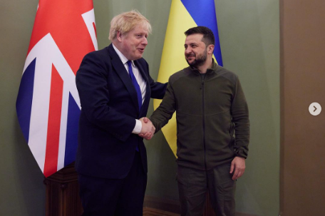 الرئيس الاوكراني ورئيس وزراء بريطانيا