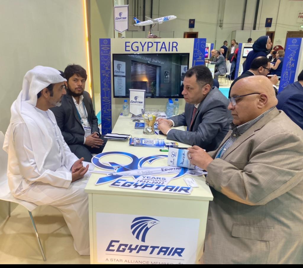 مصر للطيران تشارك في معرض سوق السفر العربي (6)
