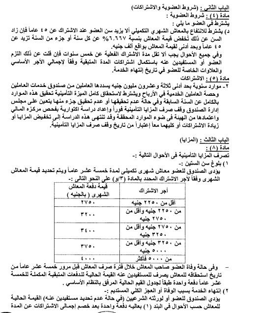 شروط العضوية والاشتراكات بصندوق الرقابة