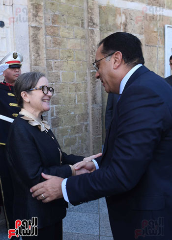 رئيسة الحكومة التونسية تستقبل رئيس الوزراء بمقر الحكومة (4)