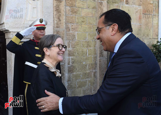 رئيسة الحكومة التونسية تستقبل رئيس الوزراء بمقر الحكومة (3)