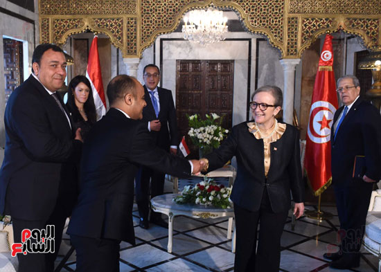 رئيسة الحكومة التونسية تستقبل رئيس الوزراء بمقر الحكومة (7)