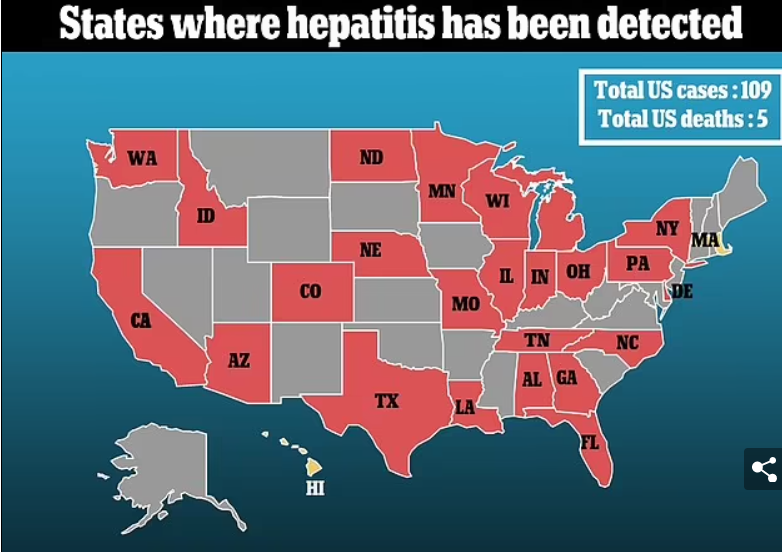 States in which the disease appears