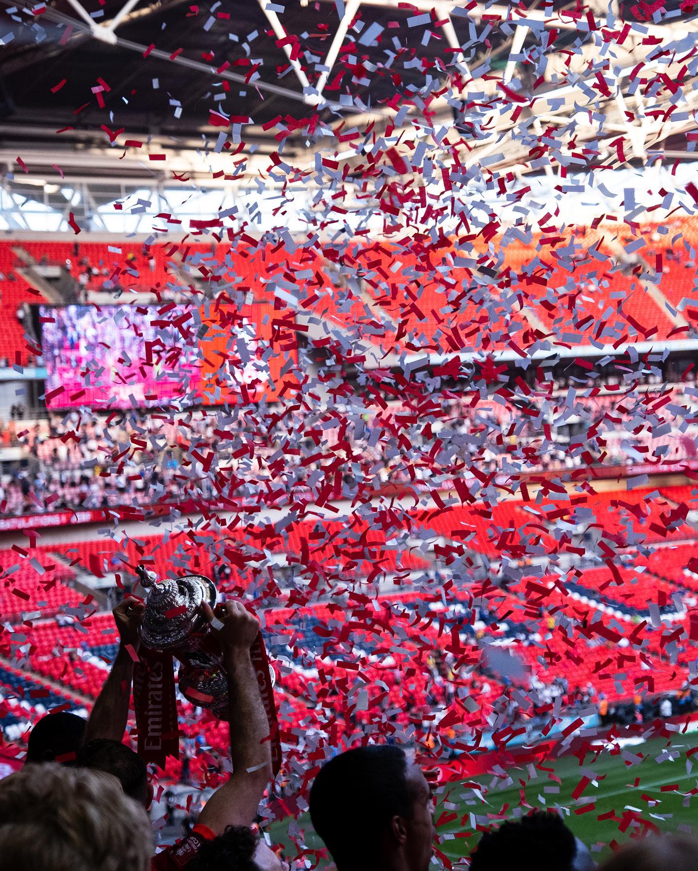 Fans in the FA Cup Final
