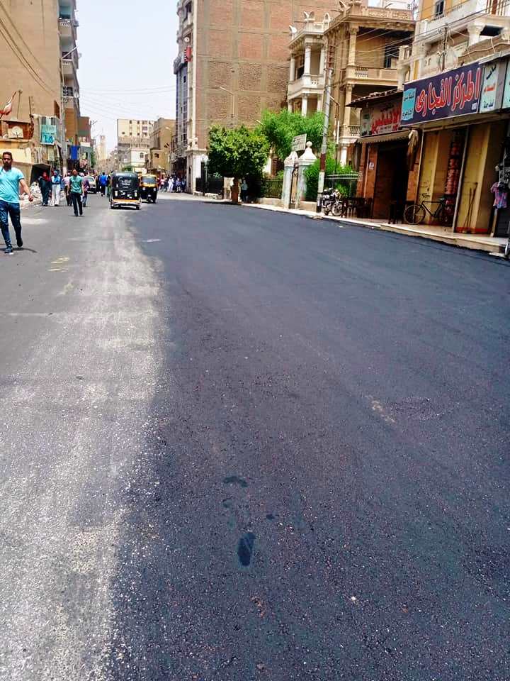 رصف شارع بورسعيد بطهطا (4)