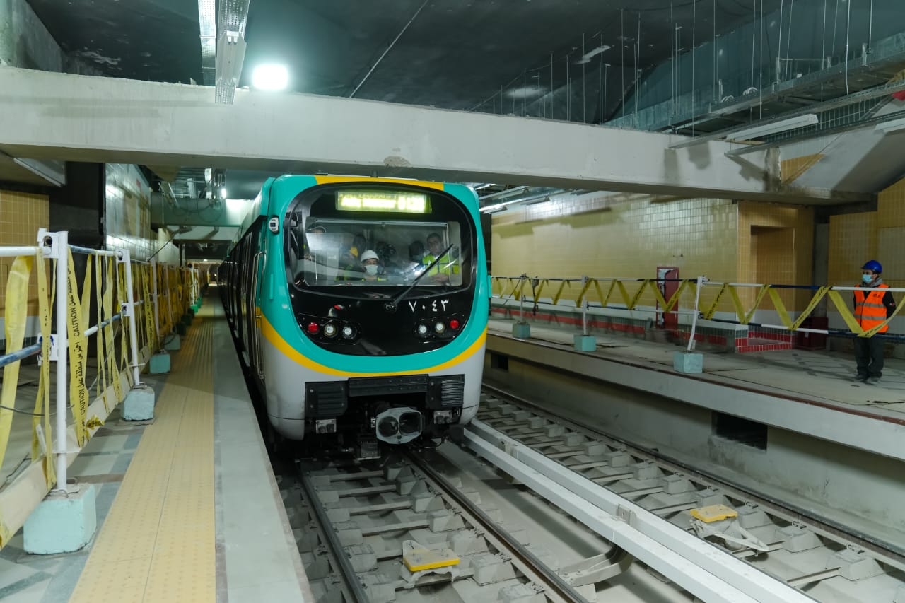 تجربة لتسيير قطار مترو بدون ركاب من محطة ناصر للكيت كات