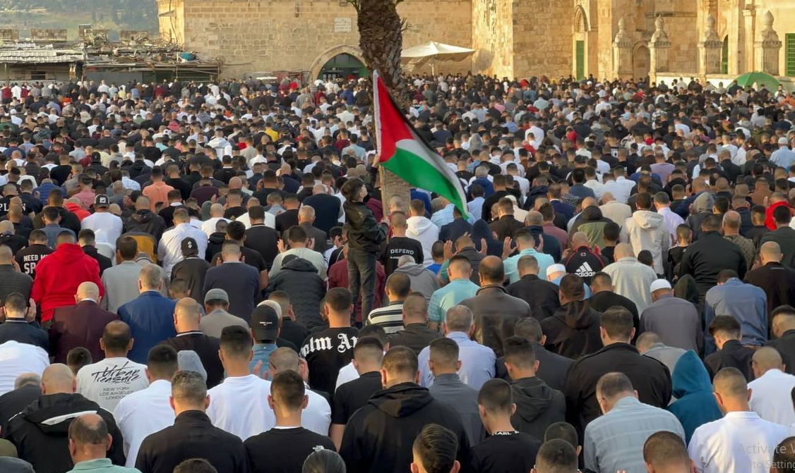 صلاة العيد فى فلسطين