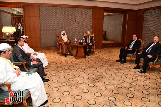 رئيس مجلس النواب يلتقى رئيس مجلس الأمة الكويتى (3)