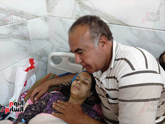 والدة التوائم الخمس داخل مستشفى المنشاوي بمدينة طنطا (1)