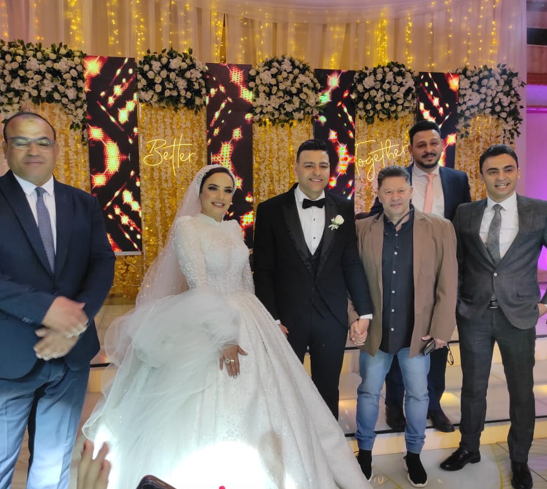رضا عبد العال مع العريس