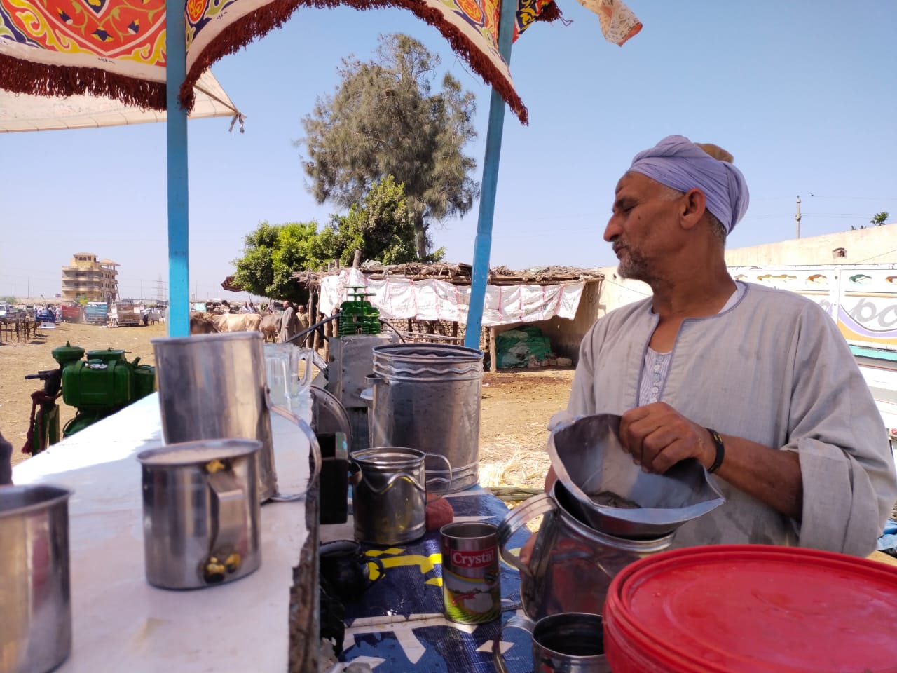 أحلى عصير من عم إبراهيم بسوق المواشى بالقليوبية (3)