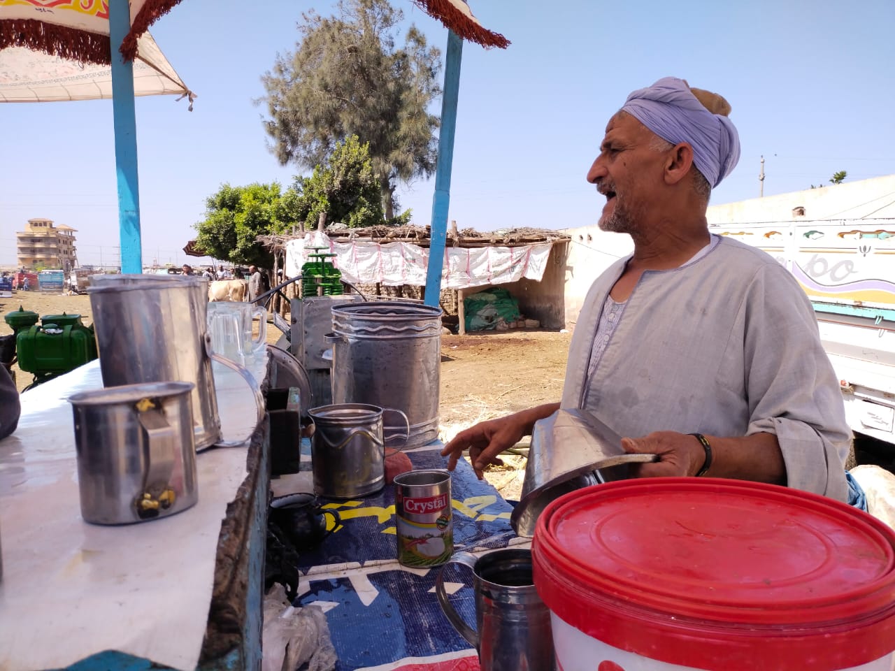 أحلى عصير من عم إبراهيم بسوق المواشى بالقليوبية (7)