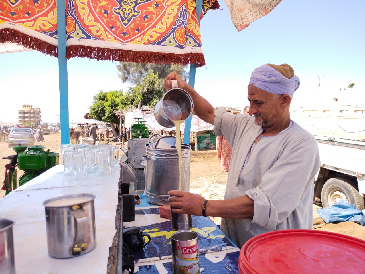 أحلى عصير من عم إبراهيم بسوق المواشى بالقليوبية (4)