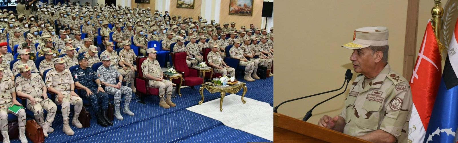 وزير الدفاع يشهد المرحلة الرئيسية لمشروع خالد