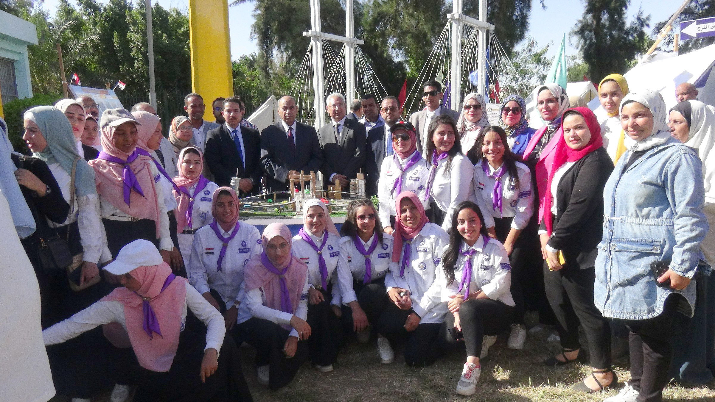 رئيس جامعة المنيا يفتتح المهرجان الكشفى والإرشادى الرابع (11)