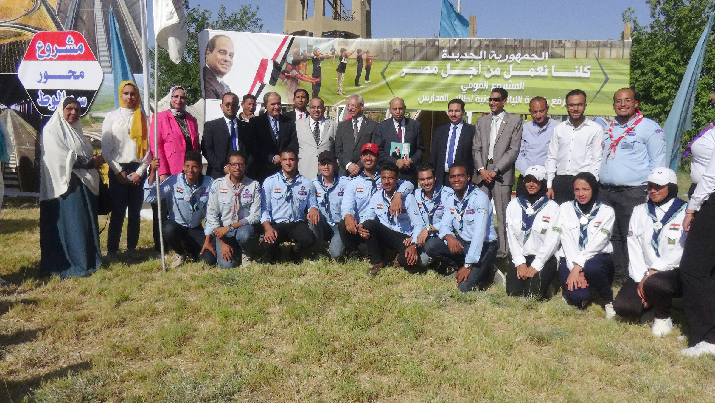 رئيس جامعة المنيا يفتتح المهرجان الكشفى والإرشادى الرابع (7)