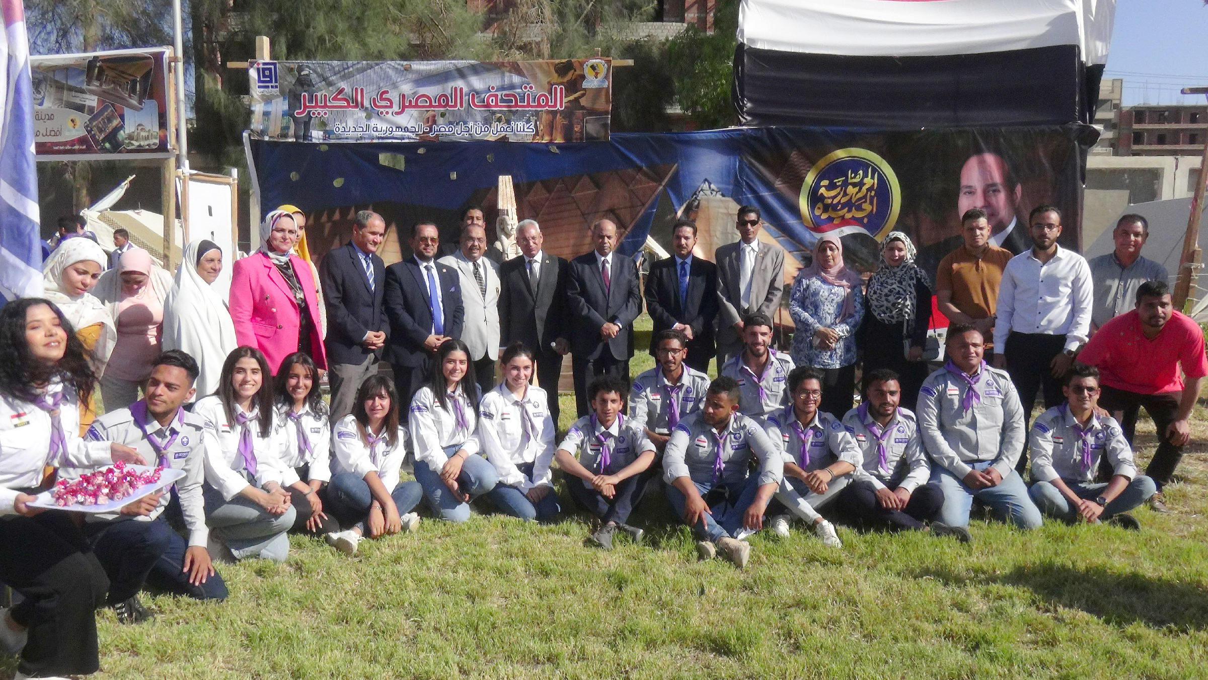 رئيس جامعة المنيا يفتتح المهرجان الكشفى والإرشادى الرابع (10)