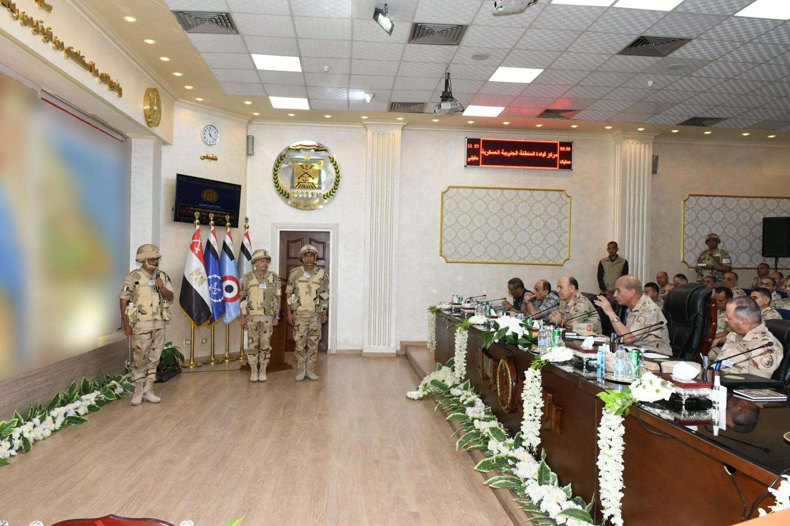 وزير الدفاع يشهد المرحلة الرئيسية لمشروع خالد 20بالمنطقة الجنوبية العسكرية