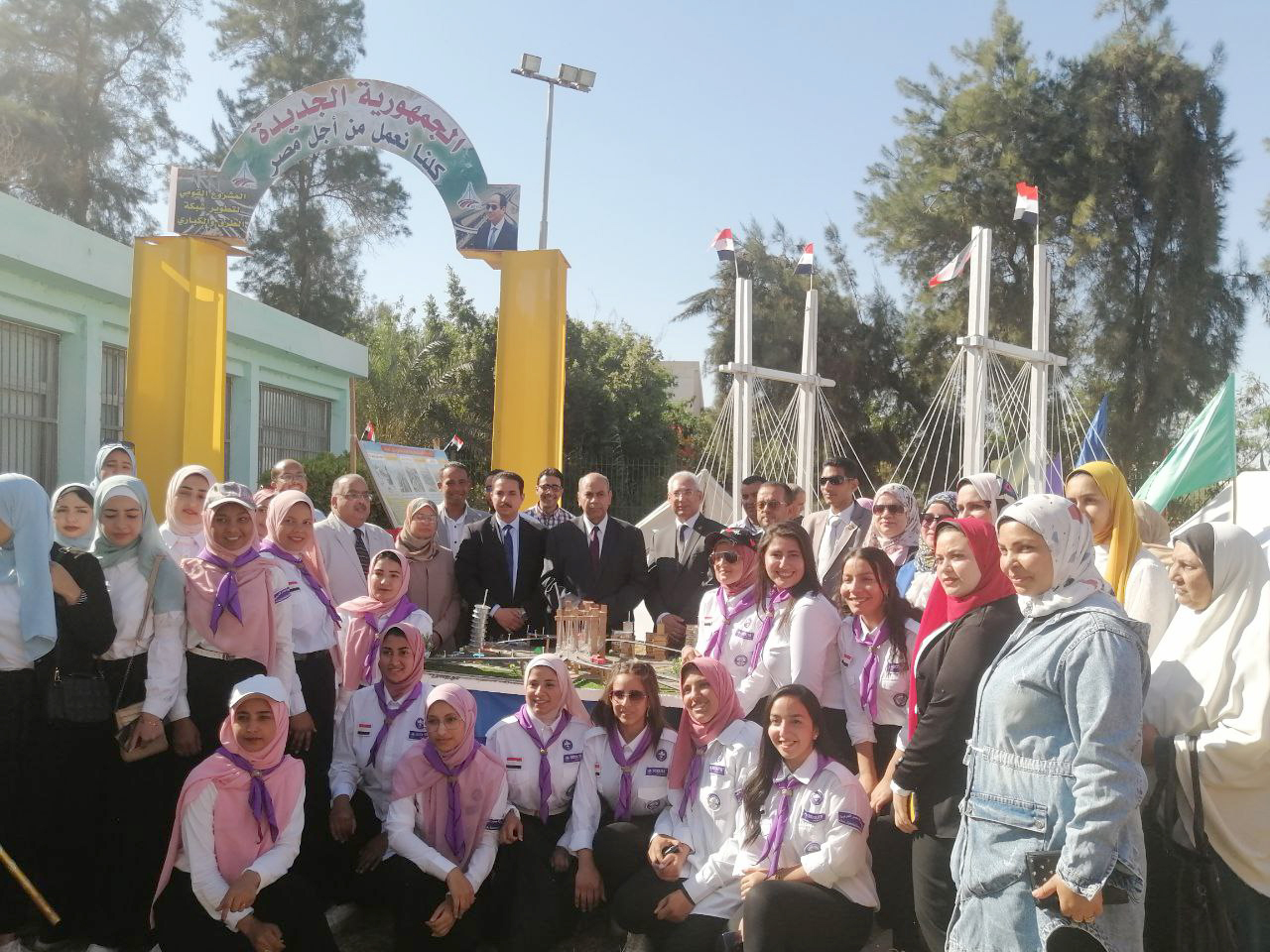 رئيس جامعة المنيا يفتتح المهرجان الكشفى والإرشادى الرابع (12)