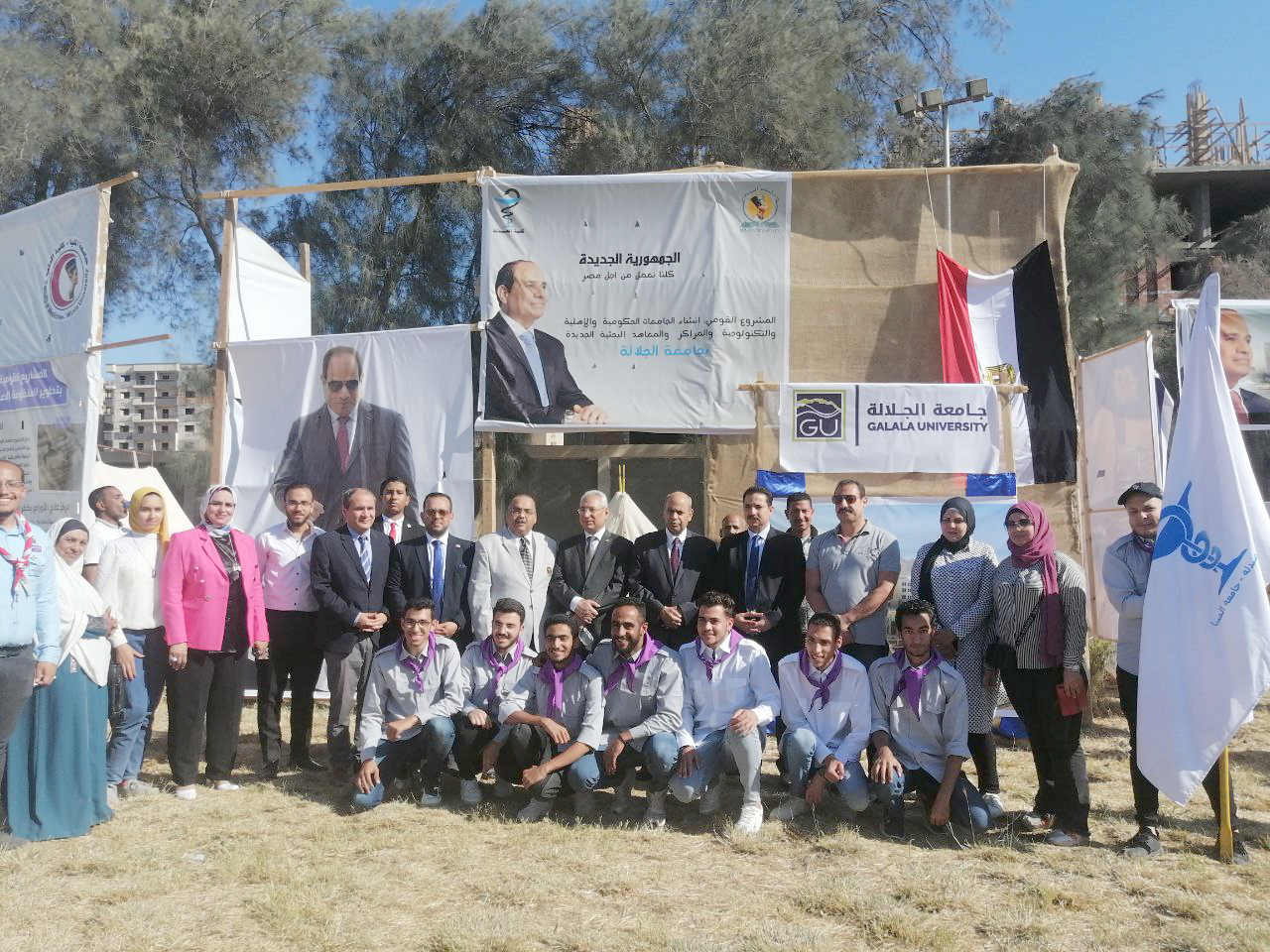 رئيس جامعة المنيا يفتتح المهرجان الكشفى والإرشادى الرابع (1)