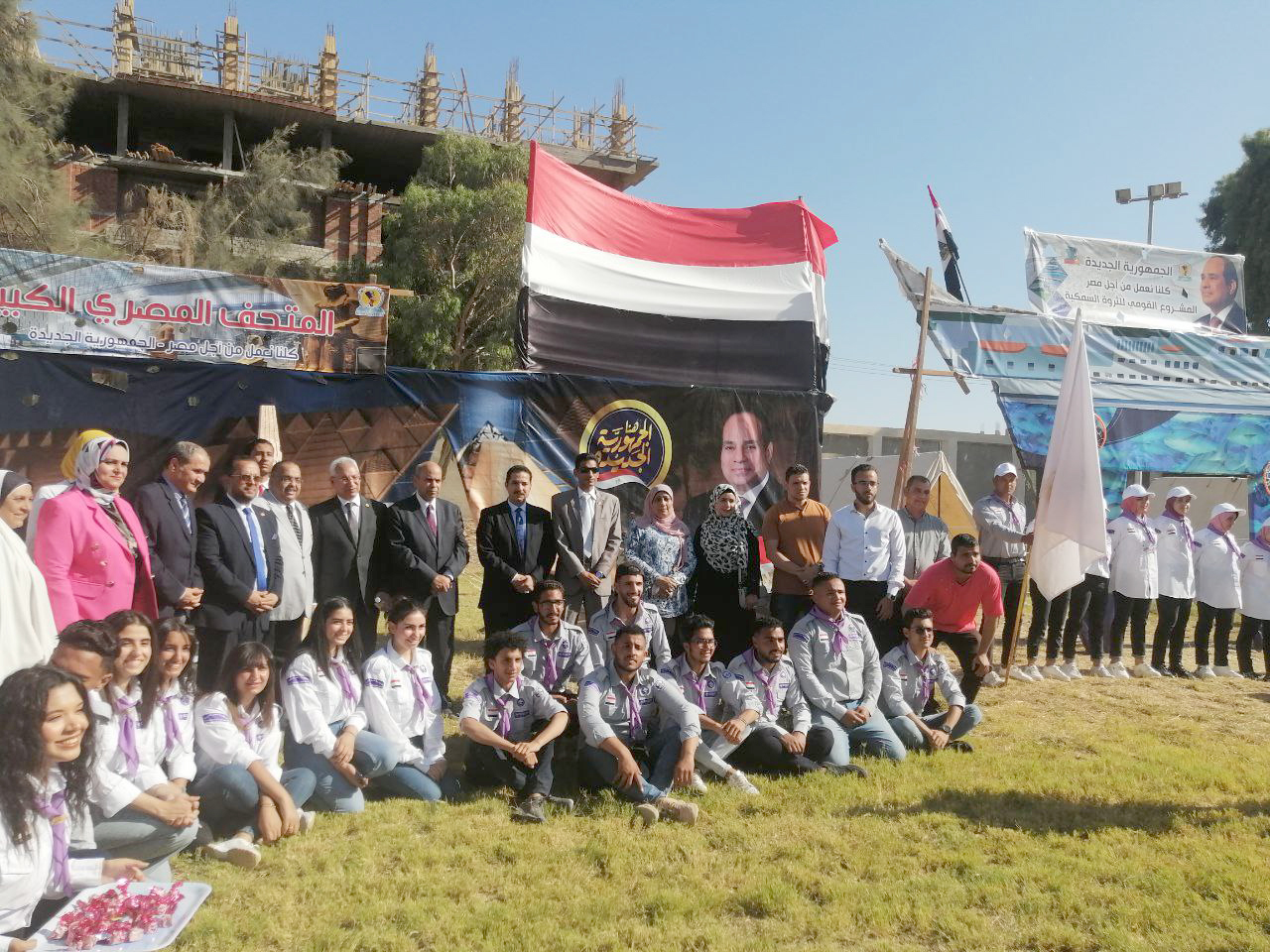 رئيس جامعة المنيا يفتتح المهرجان الكشفى والإرشادى الرابع (2)