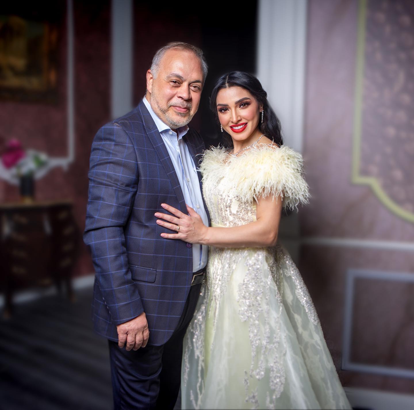 روجينا مع زوجها أشرف زكي