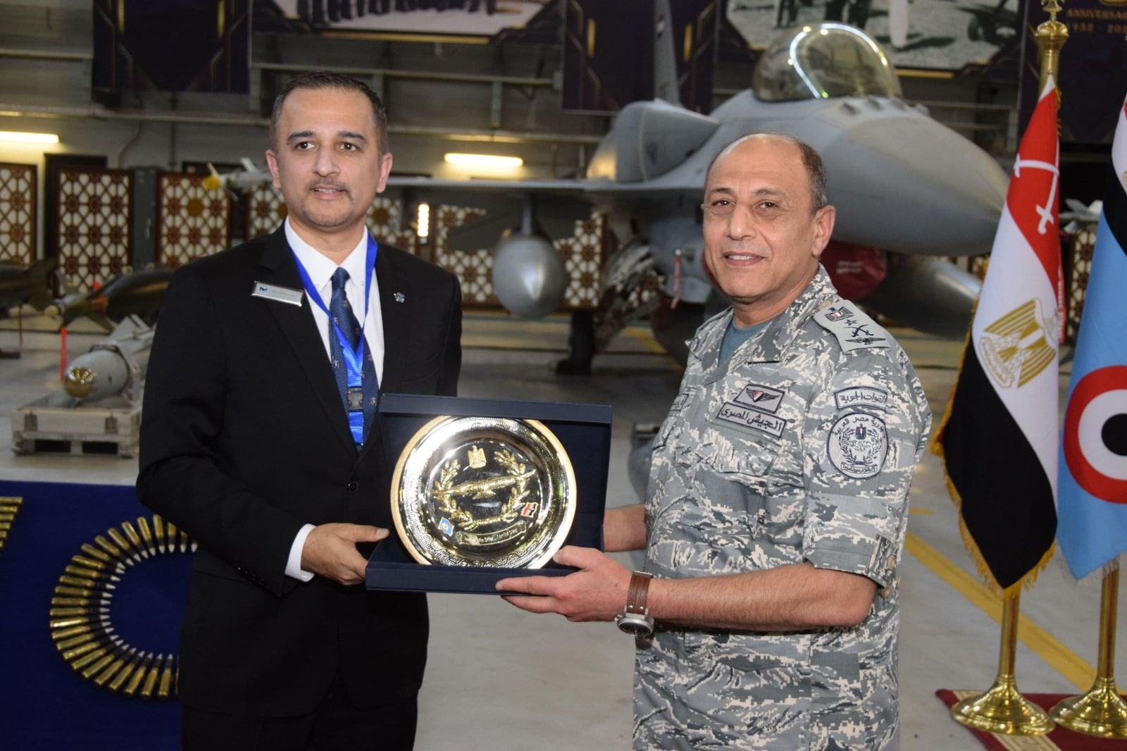 القوات الجوية تحتفل بمرور 40 عاماً على هبوط أول طائرة  F16 بمصر (4)