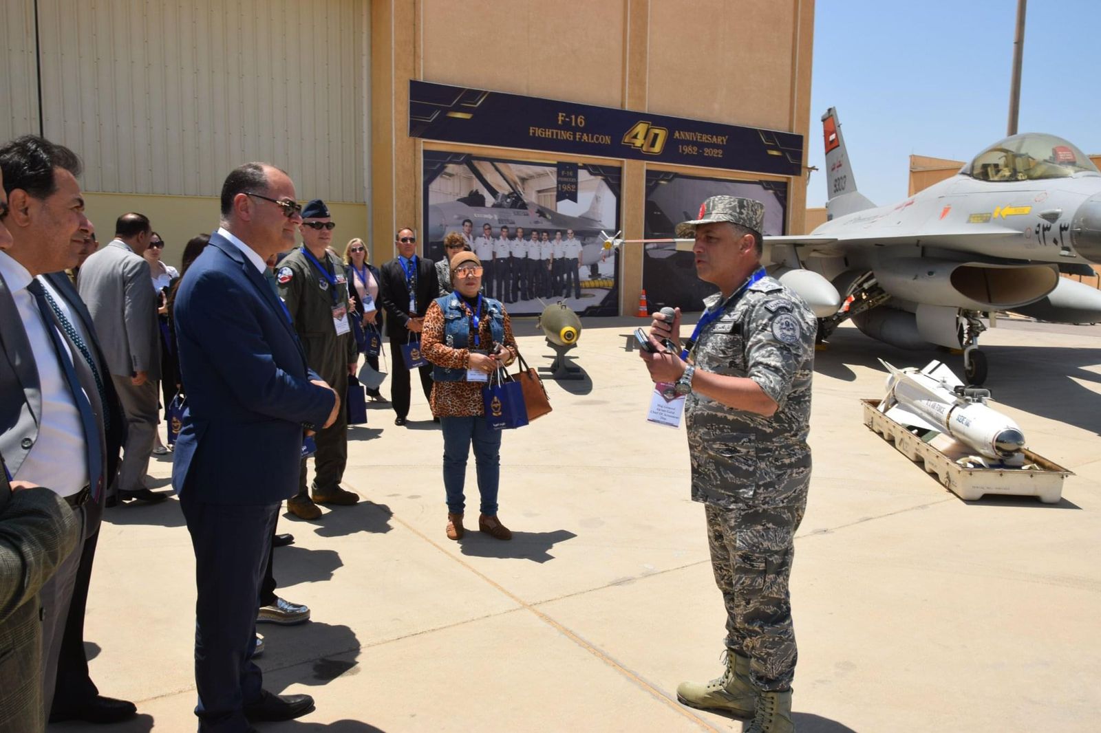 القوات الجوية تحتفل بمرور 40 عاماً على هبوط أول طائرة  F16 بمصر (3)