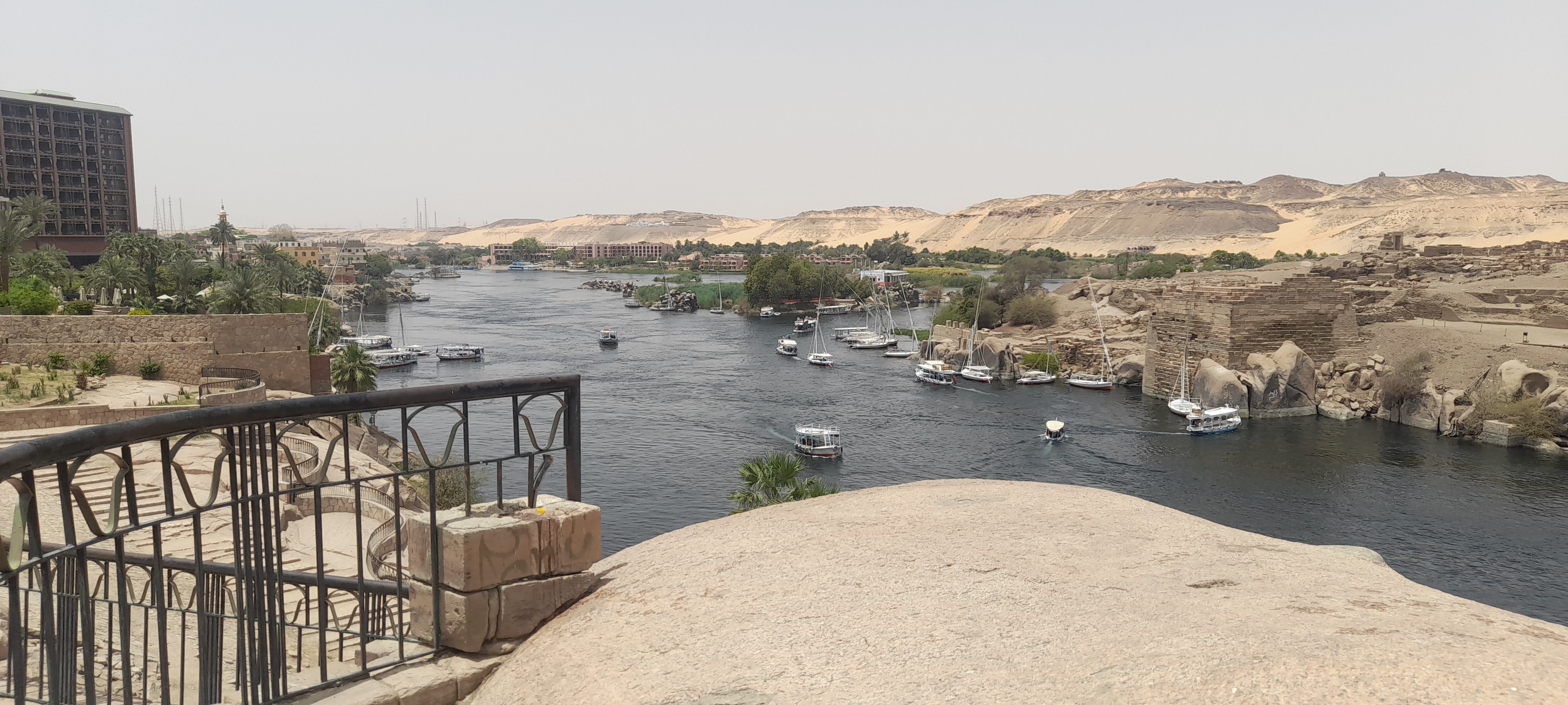 إطلالة مميزة على النيل من حديقة الأميرة فريال بمحافظة أسوان (1)