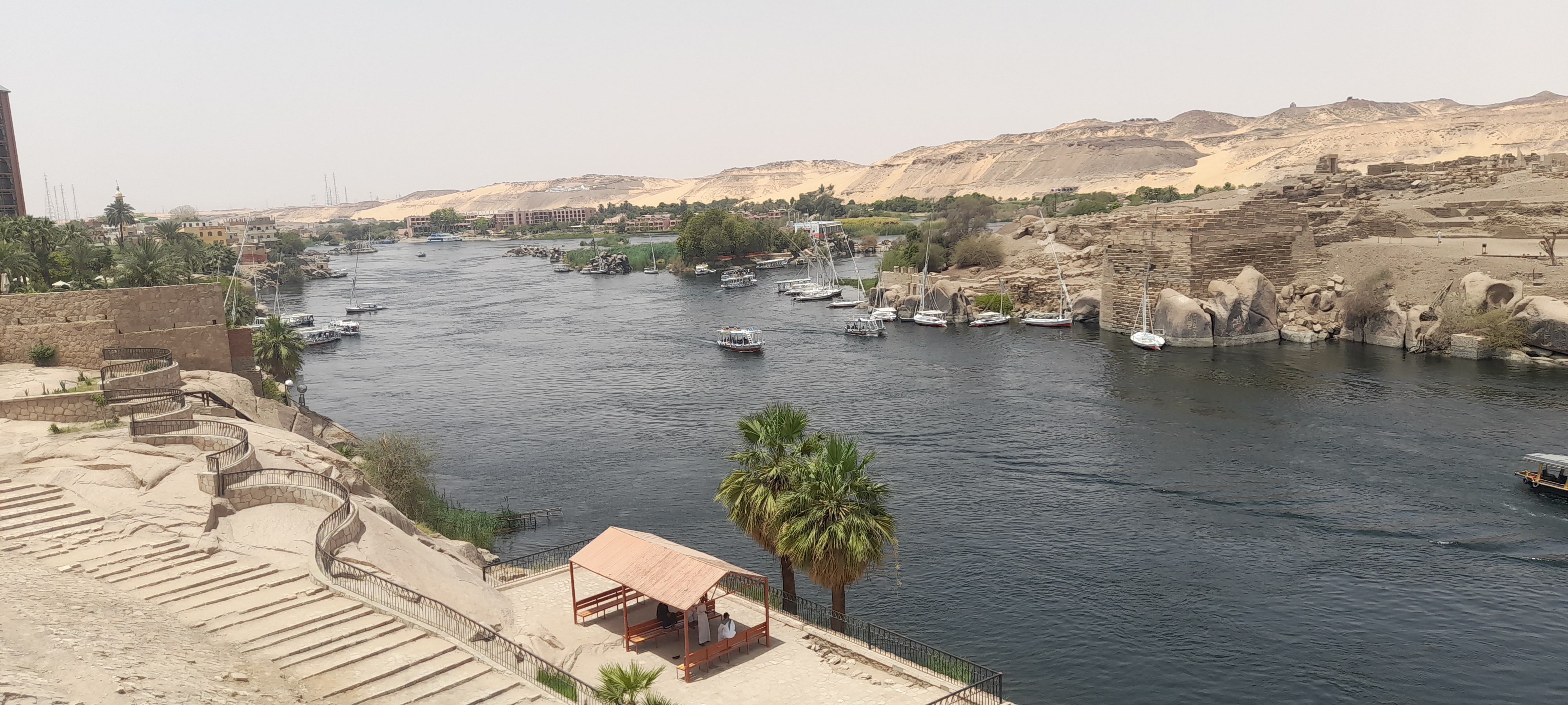 إطلالة مميزة على النيل من حديقة الأميرة فريال بمحافظة أسوان (4)