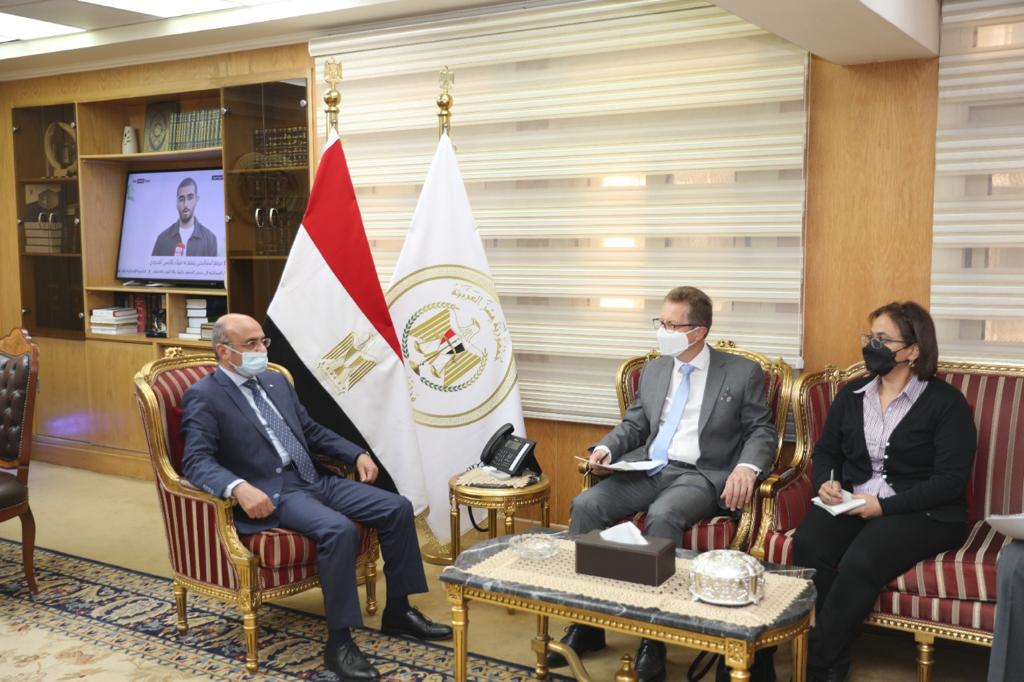 وزير العدل يستقبل السفير الألماني بالقاهرة (1)