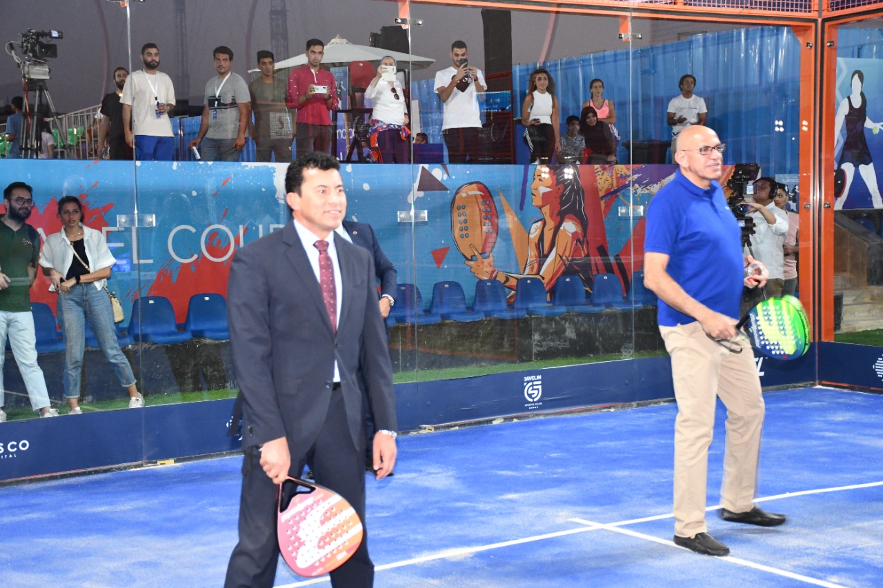 وزير الرياضة يفتتح أول بطولة بادل تنس فى العاصمة الإدارية (6)