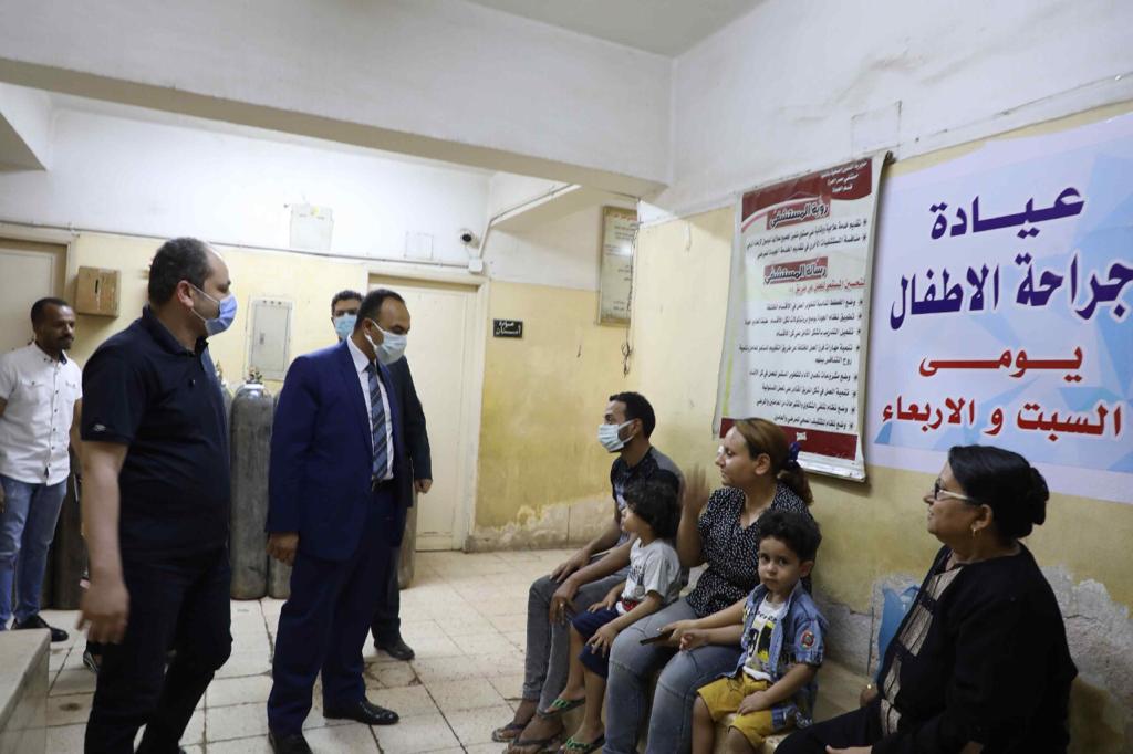 نائب محافظ المنيا يتفقد مستشفى المنيا العام ومصر الحرة (1)