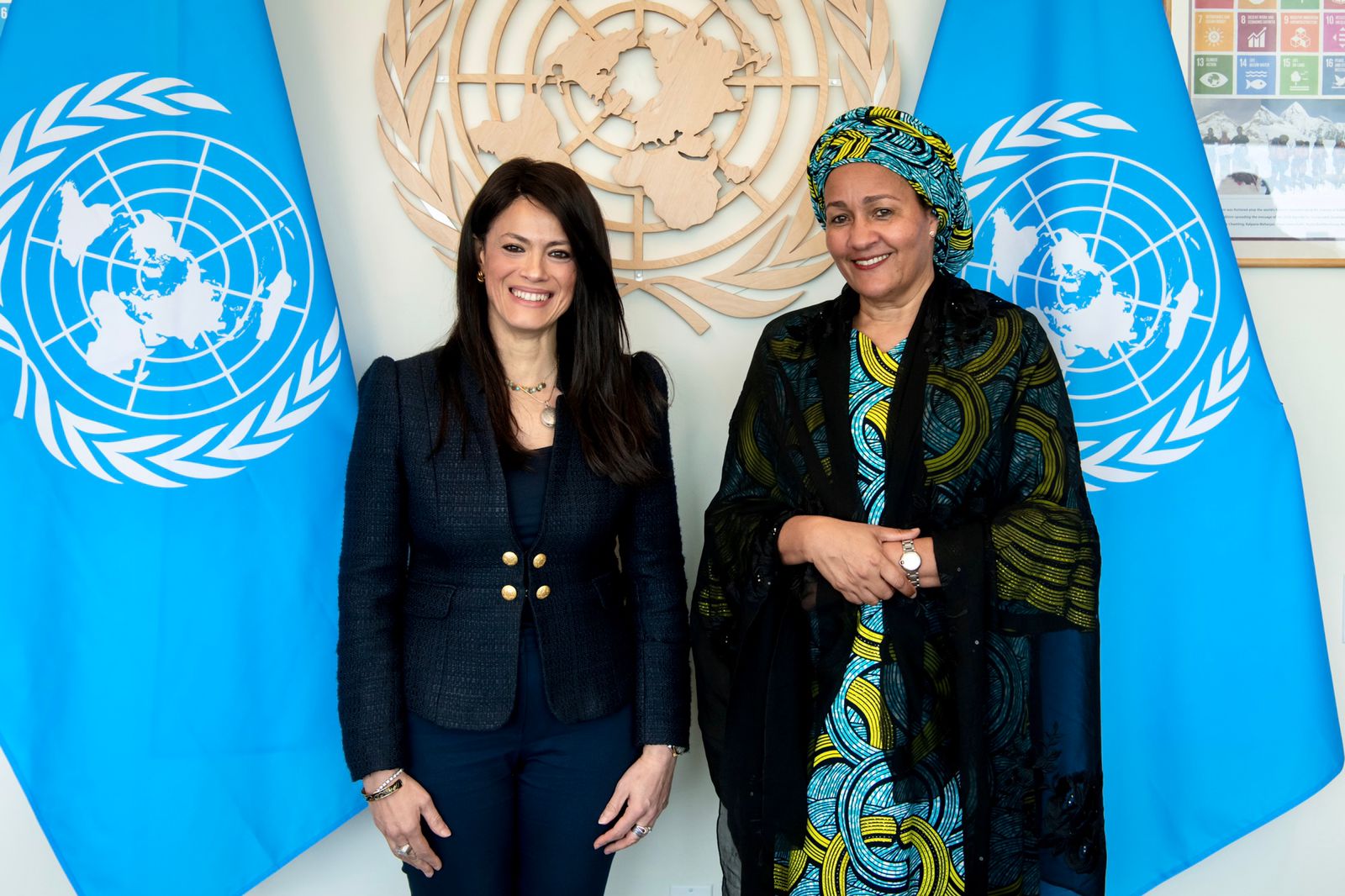 وزيرة التعاون مع نائب الأمين العام للأمم المتحدة