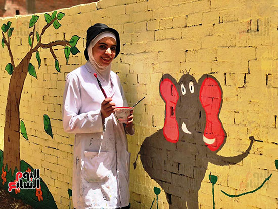 جنة-أحمد-تزين-الشوارع-بجداريات-فنية-مبهجة